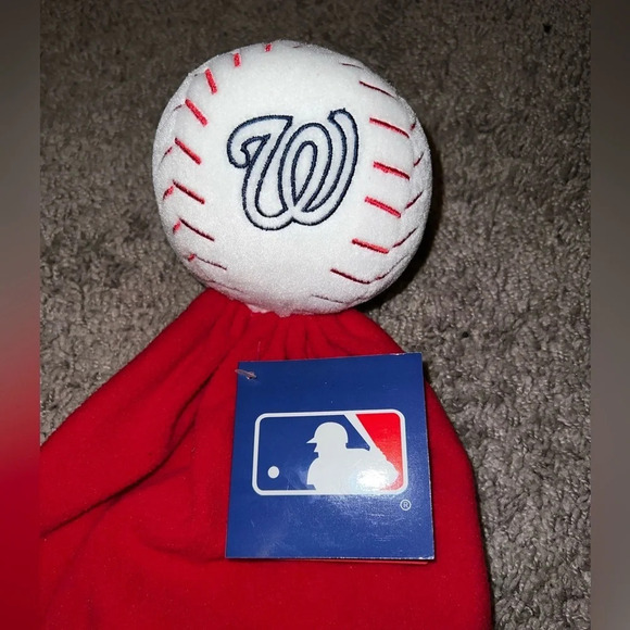 NWT MLB Washington Nationals Snuggleball Blanket - Picture 2 of 5